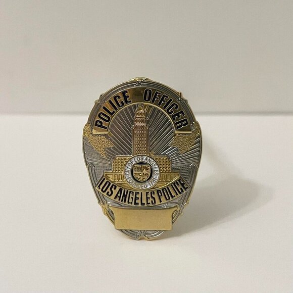 LAPD Los Angeles Police Pin Badge Double Backing Pinback - Picture 9 of 10